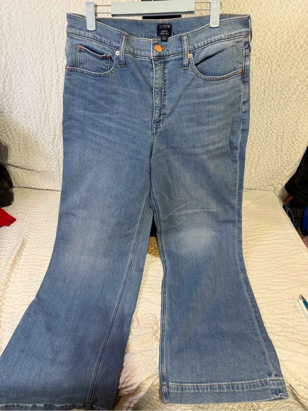 J. Crew Light Blue Wide-Leg Denim Jeans